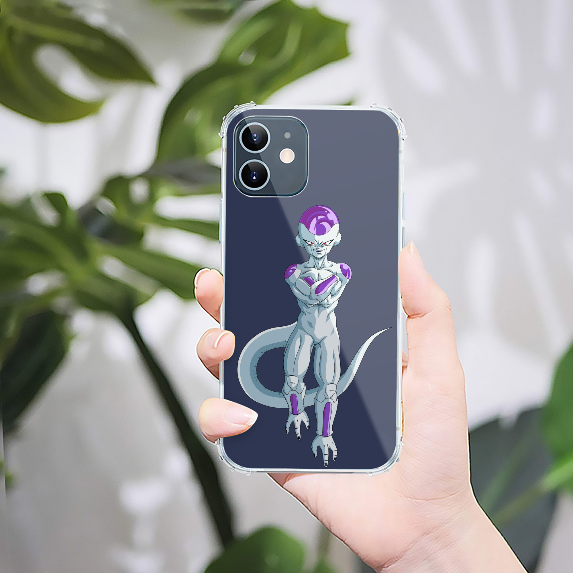 （画像用） ドラゴンボール フリーザ DRAGON BALL Frieza 【iPhone 12シリーズ対応】透明スマホケース（クリアソフトケース）